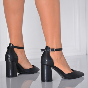 Pantofi Cu Toc Dama Melody Negri - Need 4 Shoes