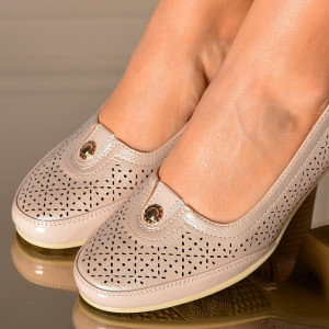 Pantofi Cu Toc Dama Moria Bej- Need 4 Shoes
