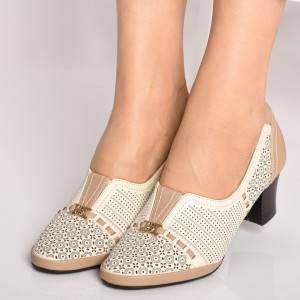 Pantofi Cu Toc Dama Patricia Bej- Need 4 Shoes