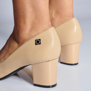 Pantofi Cu Toc Dama Ruxandra Bej- Need 4 Shoes