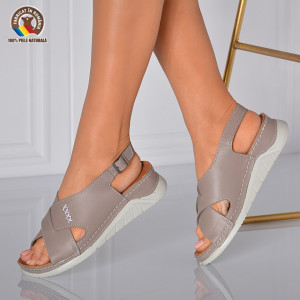Sandale Dama Piele Naturala Alida Nude- Need 4 Shoes
