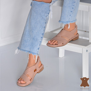 Sandale Dama Piele Naturala Giana Nude- Need 4 Shoes