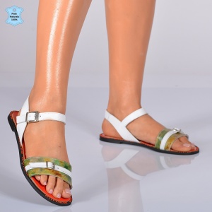 Sandale Dama Piele Naturala Mariana 6 Albe- Need 4 Shoes