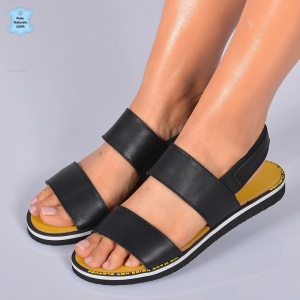 Sandale Dama Piele Naturala Roberta Negre- Need 4 Shoes