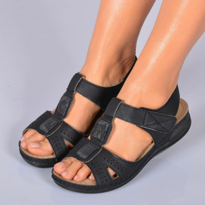Sandale Dama Diela Negre - Need 4 Shoes