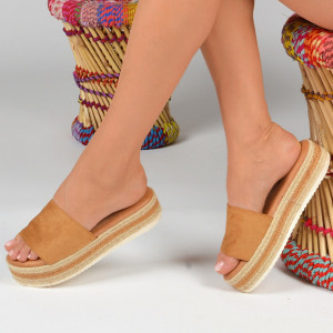 Papuci dama Carola 2 Camel - Need 4 Shoes