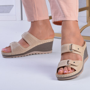 Papuci Dama Dalila Bej - Need 4 Shoes