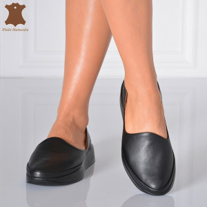 Pantofi Dama Piele Naturala Bliss Negri- Need 4 Shoes