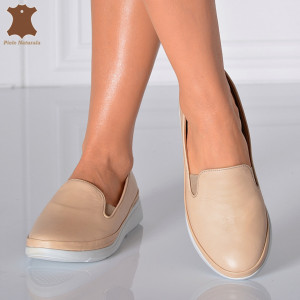 Pantofi Medicinali Piele Naturala Veronica Bej- Need 4 Shoes