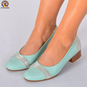 Pantofi Cu Toc Piele Naturala Adelle Menta-Need 4 Shoes
