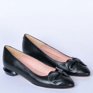 Pantofi Cu Toc Piele Naturala Alissa Negri- Need 4 Shoes