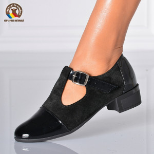 Pantofi Cu Toc Piele Naturala Natalia 2 Negri-Need 4 Shoes