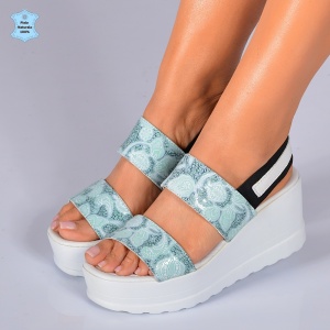 Sandale Piele Naturala Renata Verzi- Need 4 Shoes