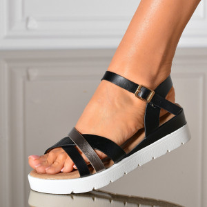 Sandale Cu Platforma Benita Negre - Need 4 Shoes