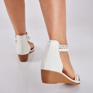 Sandale Cu Platforma Mayra Albe-NEED 4 SHOES
