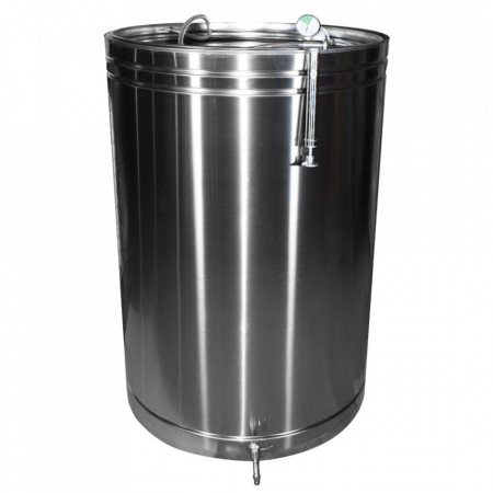 Butoi INOX 550L cu capac flotant si canea