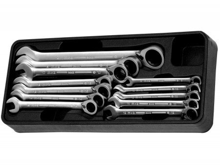Modul PVC cu 12 chei combinate cu clichet 12 scule