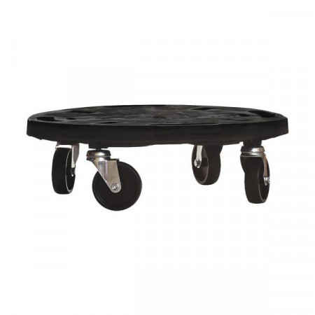 Platforma rotunda din plastic cu roti pentru transport ArtPlast Dolly 400x400x125 mm