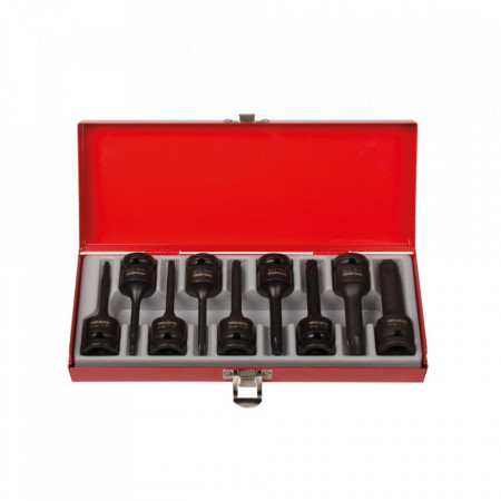 Set tubulare de impact TX 1/2" PROJAHN, TX20-TX60, 9 buc/set