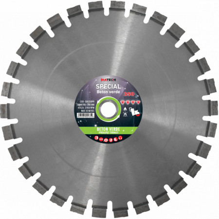Disc diam. Diatech SPECIAL Beton Verde 350
