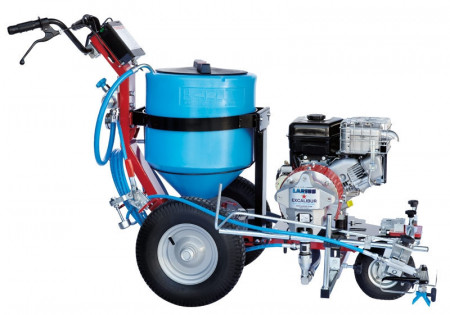 Echipament airless pentru trasat marcaje rutiere Excalibur (Gravity 2x30 lt) - Larius