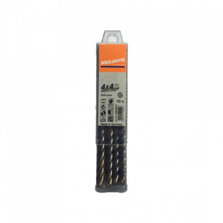 Set de 10 burghie beton de 6 mm lungime 160/100 mm PROJAHN ROCKET 5, prindere SDS-PLUS