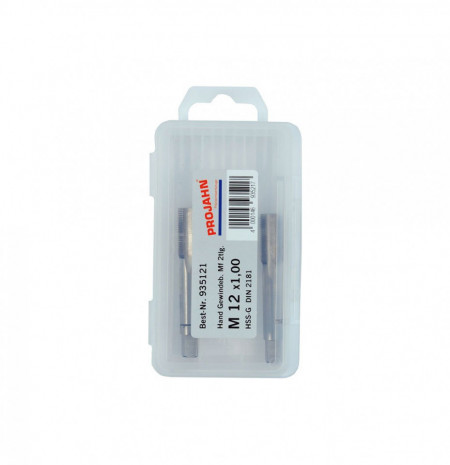 Set de 2 tarozi manuali HSS-G DIN 2181 MF PROJAHN M4 cu pas de 0.35 mm, in cutie plastic