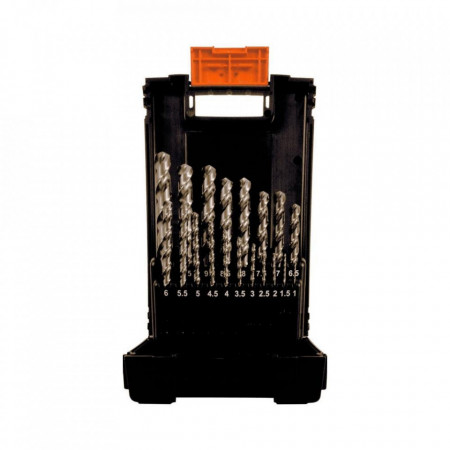 Set burghie metal elicoidale PROJAHN, HSS-Co5% DIN 338 Typ S SPEED, 1-10mm, 19 buc/set
