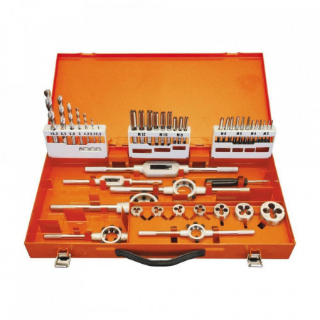 Set de filetare complet PROJAHN HSS-G, DIN 352 M3-M12, 44 buc/set