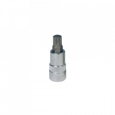 Cheie tubulara bit TX cu caneluri 1/2" PROJAHN, M10, varianta lunga 100 mm