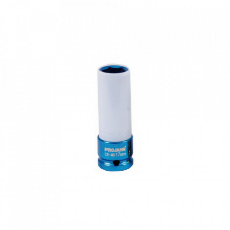 Cheie tubulara de impact adanc 1/2" cu perete subtire PROJAHN, 17/85 mm