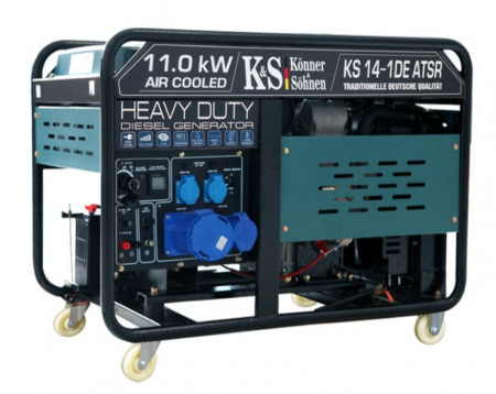 Generator de curent 11 KW diesel - Heavy Duty - Konner & Sohnen - KS-14-1DE-ATSR