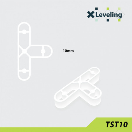 Distantieri tip T ( Teuri ) pt. placi - gresie si faianta - Rost 10 mm - 250 buc - XLEV-TST10-250