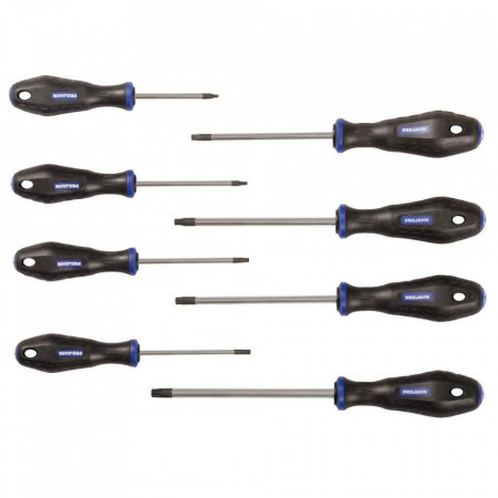 Set surubelnite TX Torx cu orificiu PROJAHN 8 buc/set
