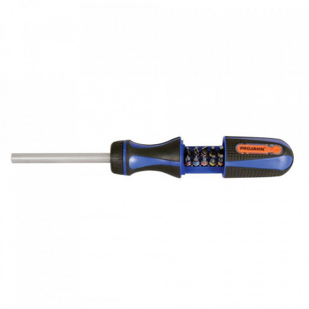 Surubelnita cu clichet PROJAHN si 10 biti magnetica 1/4"