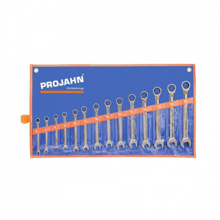 Set chei combinate PROJAH GearTech cu clichet 14 piese 6-19mm