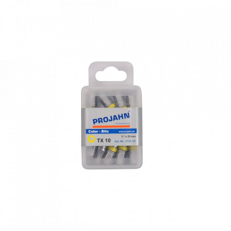 Set de biti colorati PZ 2 Pozidriv (in cruce) PROJAHN 1/4" 50 buc/set