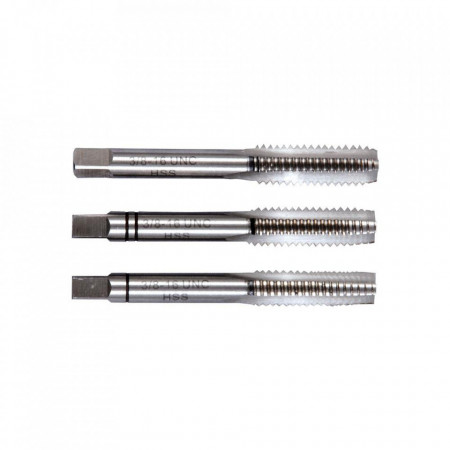 Set de 3 tarozi manuali HSS-G DIN 352 UNC PROJAHN 1/2" in cutie plastic
