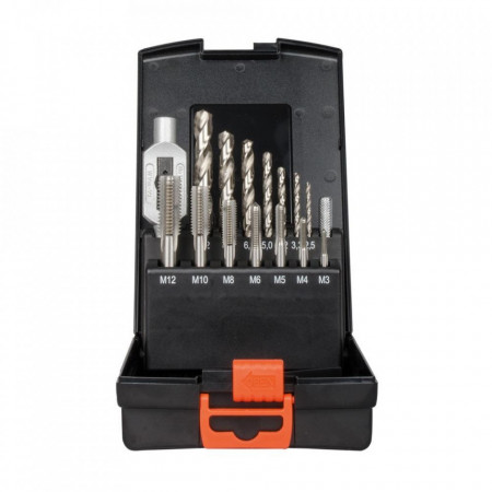 Set de tarozi scurte PROJAHN HSS-G, DIN 352 M3-M12, 15 buc/set