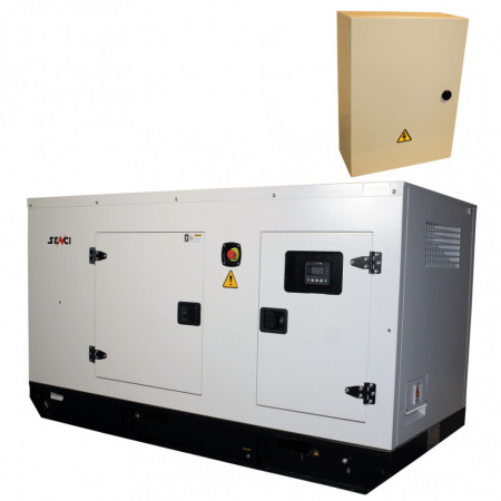 Generator insonorizat SENCI SCDE 34YS-ATS, 34 kVA, 400V, AVR, Diesel
