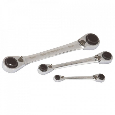 Set chei combinate 4-in-1 PROJAHN GearTech cu clichet 2 piese 8-19mm