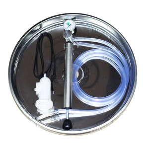 Butoi INOX 315 L cu capac flotant si canea - Img 4