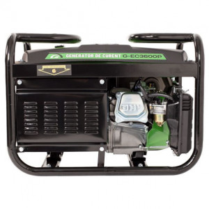 Generator de curent pe benzina Greenfield G-EC3600P, portabil, monofazat, putere 2.4 kVA, bobinaj alternator cupru
