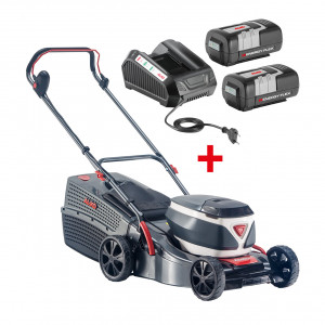masina de tuns gazon pe baterie AL-KO 42.2 Li Comfort, latime de lucru 42 cm cu incarcator si 2 baterii (4.0Ah) EnergyFlex - Img 1