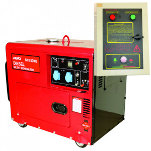 Generator insonorizat SENCI SC7500Q-ATS, putere max. 6.0 kW, 230V, AVR, motor diesel - Img 1