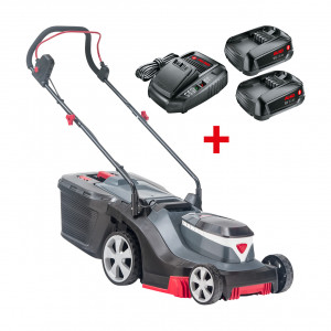 masina de tuns gazon pe baterie AL-KO 3.22 LI Easy, latime de lucru 32 cm, cu incarcator si 2 baterii (2.5Ah) 18V (compatibil Bosch Home&Garden) - Img 1
