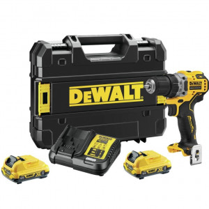 Masina de gaurit si insurubat cu acumulator DeWALT DCD701D2 12 V, 2 x 2 Ah, 57 Nm - Img 2