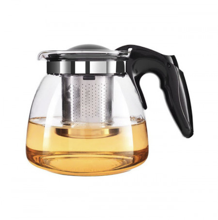 Ceainic din sticla, filtru din inox, capacitate 900 ml