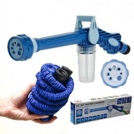 Pistol de stropit cu dispenser pentru detergent + furtun 30m