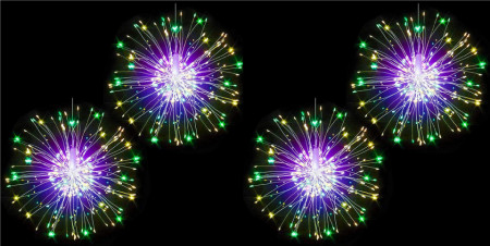 Set 4 x Instalatie tip artificii decorative,120 led